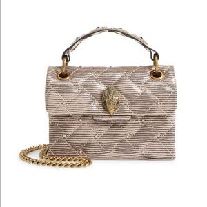 Kurt Geiger gold crossbody/clutch